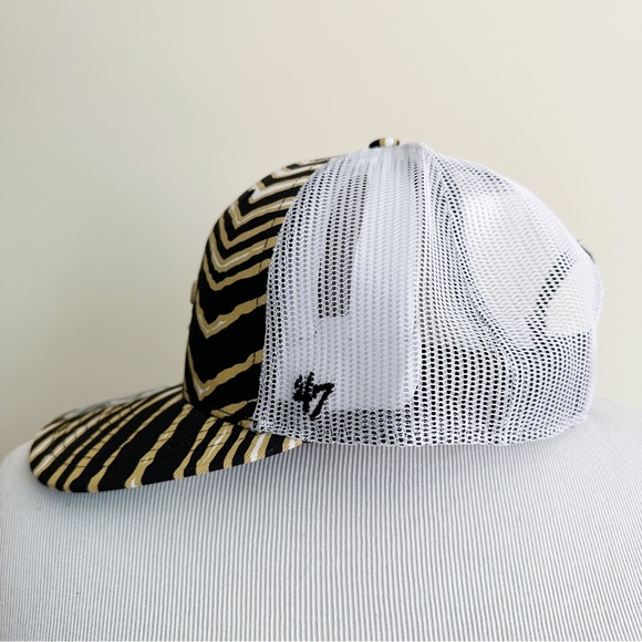 New Orleans Saints Hat Mens Womens NFL 47 Zubaz Snapback Adjustable Tiger Print - Picture 6 of 8